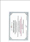 Сертификат о выступлении на районном МО физкультурных работников "Сетевое взаимодействие дошкольных образовательных организаций Ленинского района г. Новосибирска